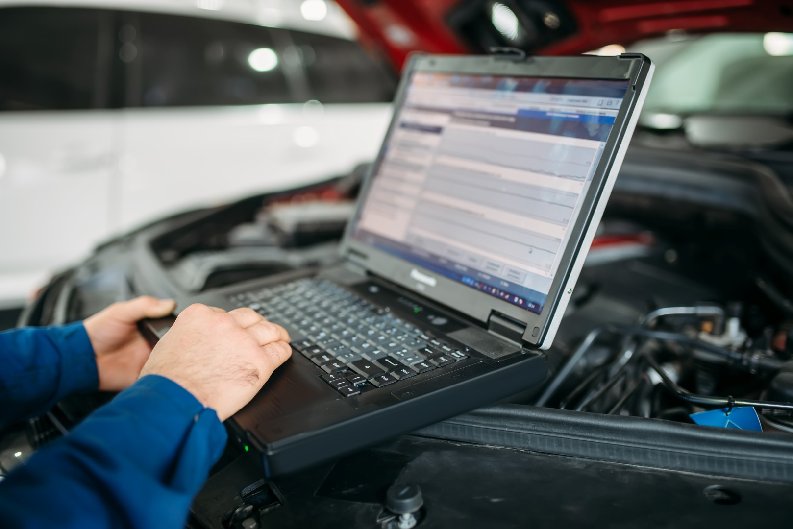 Computer diagnostics of the car in auto-service